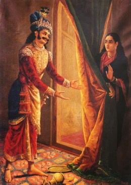 Raja_Ravi Varma_Painting_keechak_and_sairandhri